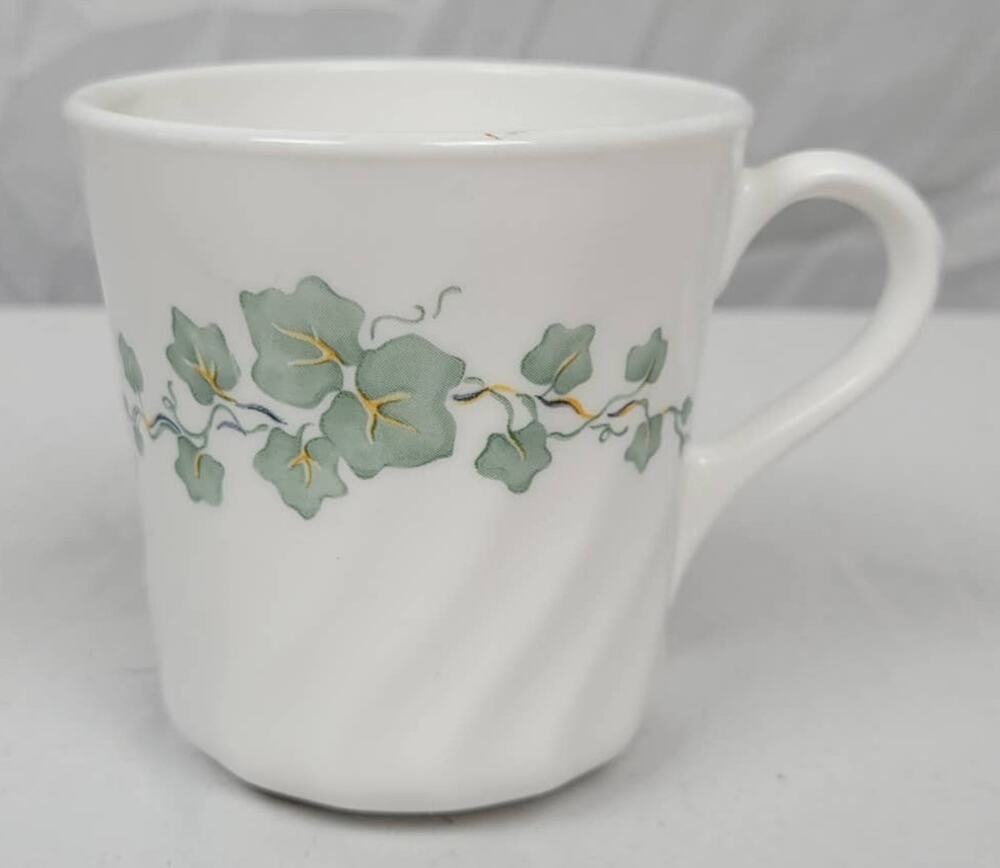Corning Ware Corelle Callaway Swirl Ivy Tea Coffee Cup Mug